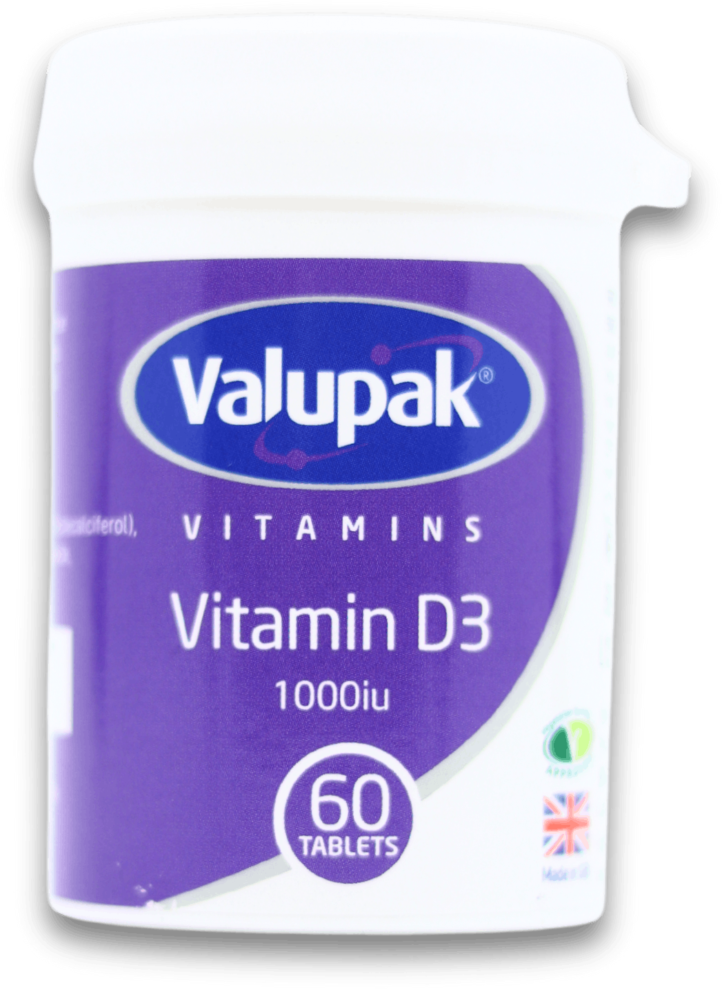 Valupak Vitamin D3 60 Tablets medino