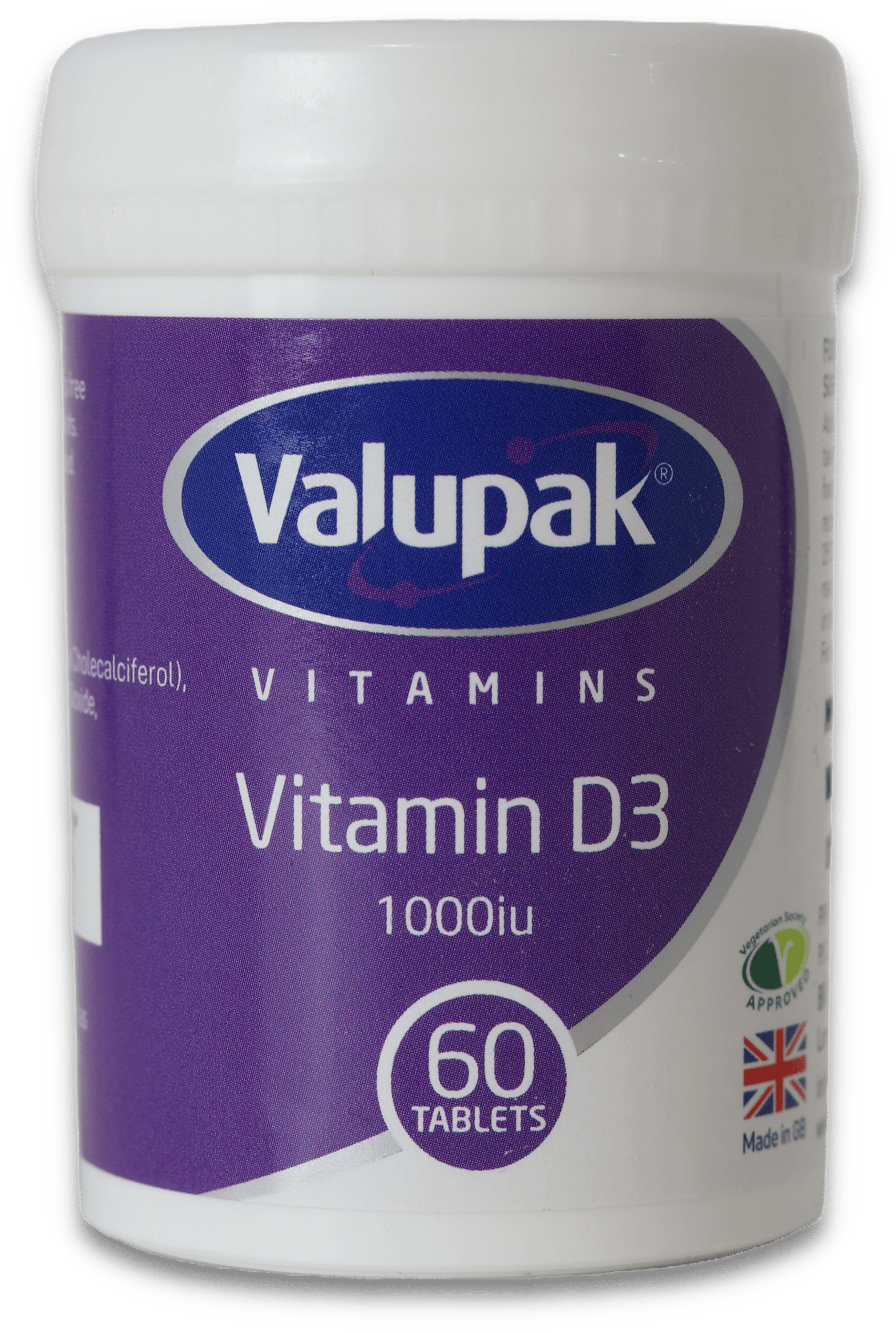 Valupak Vitamin D3 60 Tablets medino