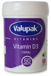 Valupak Vitamin D3 60 Tablets