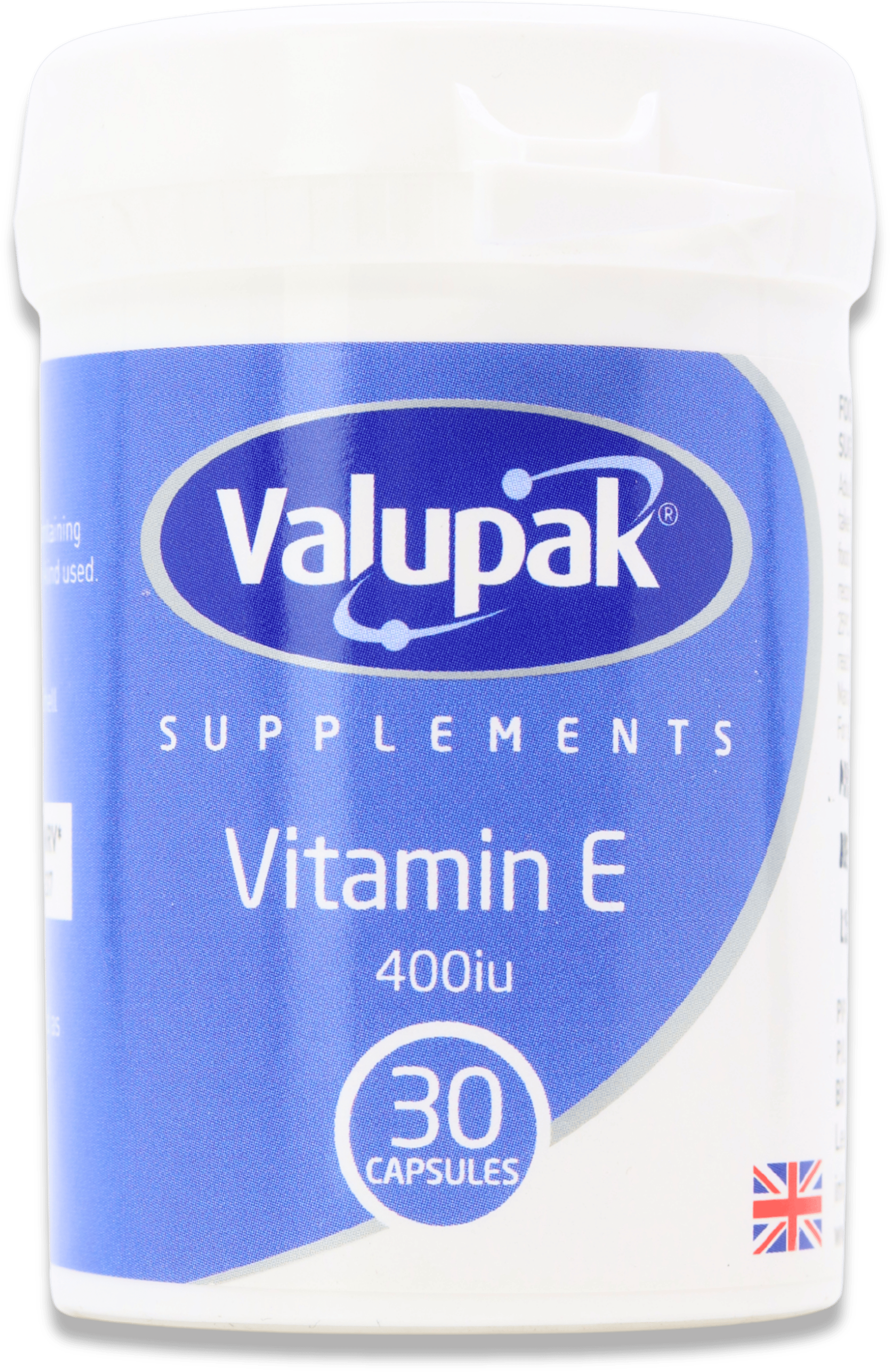 Valupak Vitamin E 400iu 30 Capsules