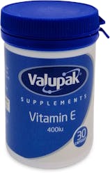 Valupak Vitamin E 400iu 30 Capsules
