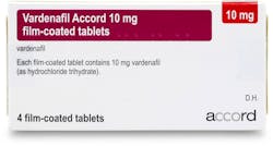 Vardenafil Accord 10mg (PGD) 4 Tablets