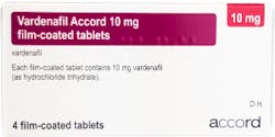 Vardenafil Accord 10mg (PGD) 4 Tablets