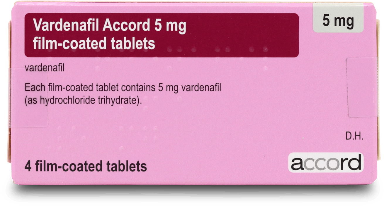 Vardenafil Accord 5mg 4 Tablets