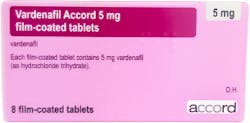 Vardenafil Accord 5mg (PGD) 8 Tablets