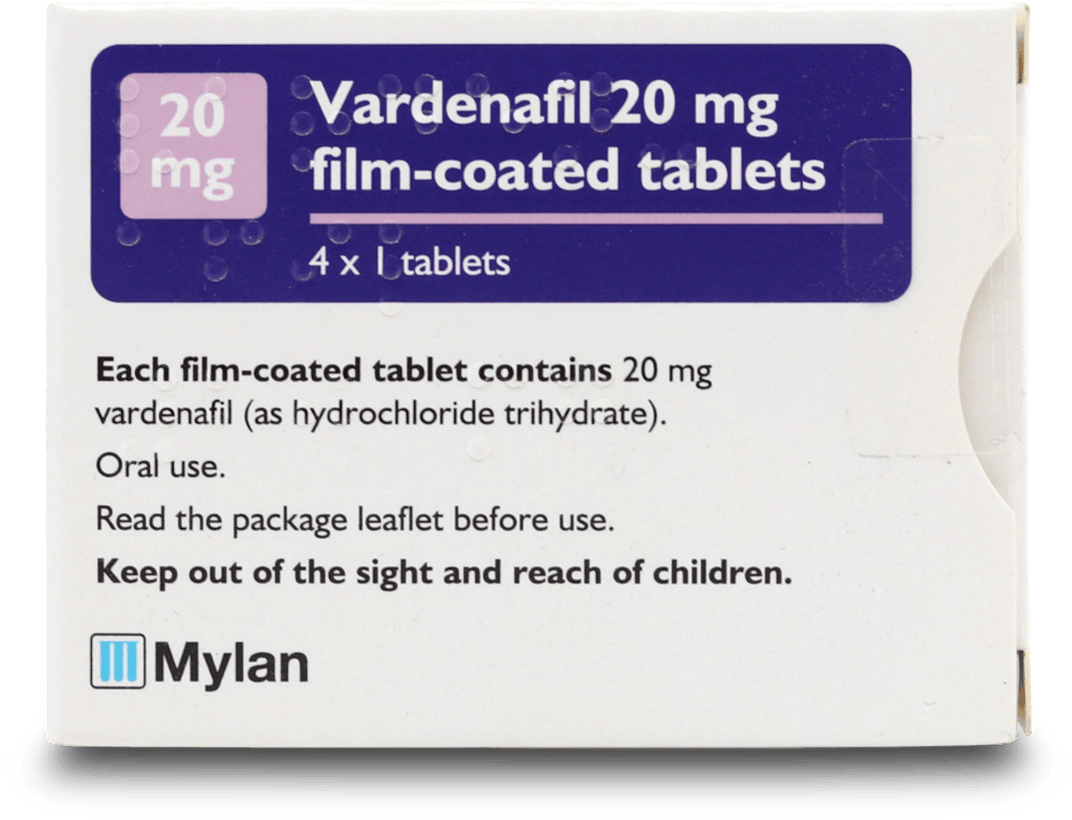 Vardenafil Mylan 20mg 4 Tablets