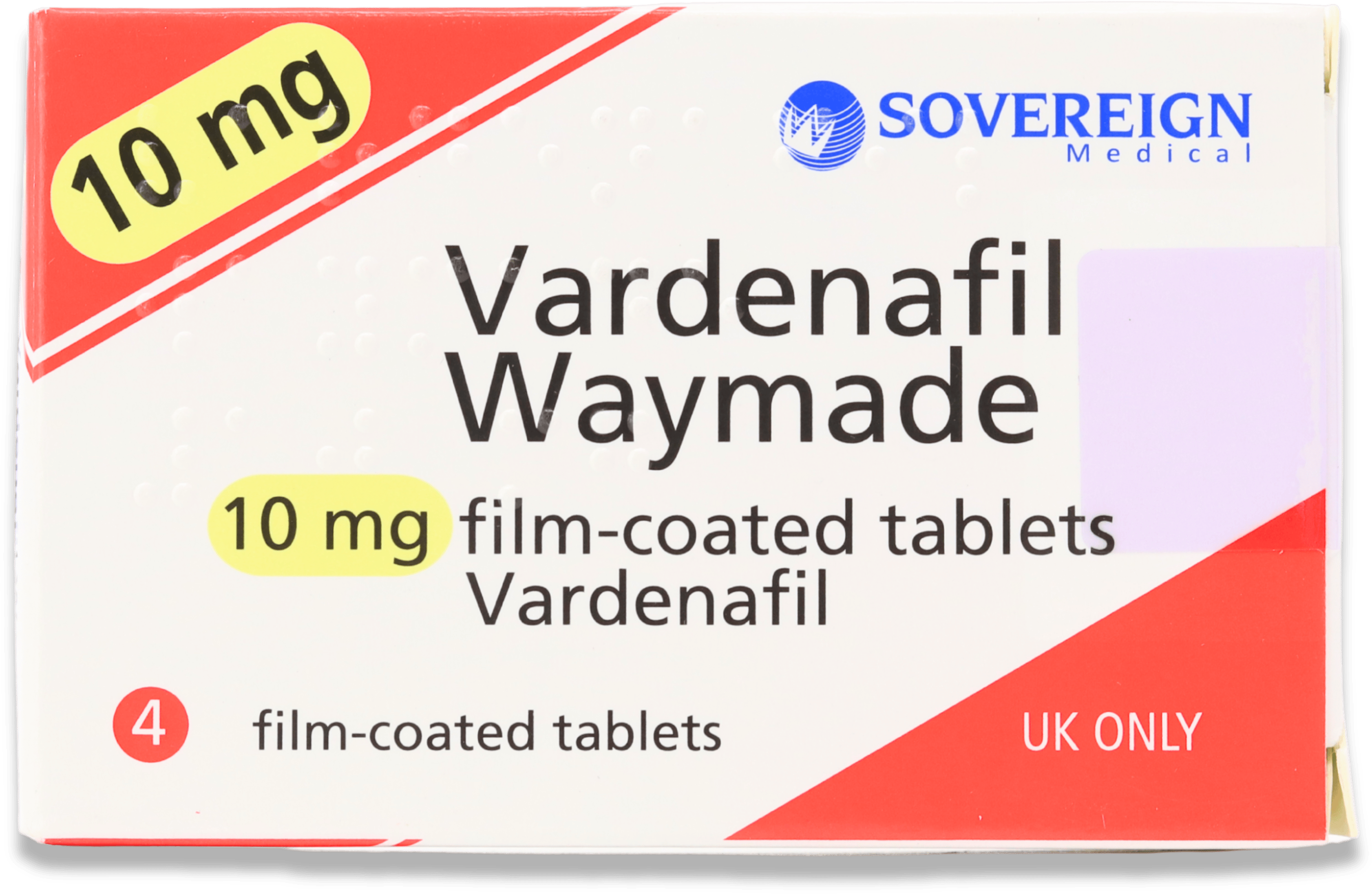 Vardenafil Waymade 10mg 4 Tablets