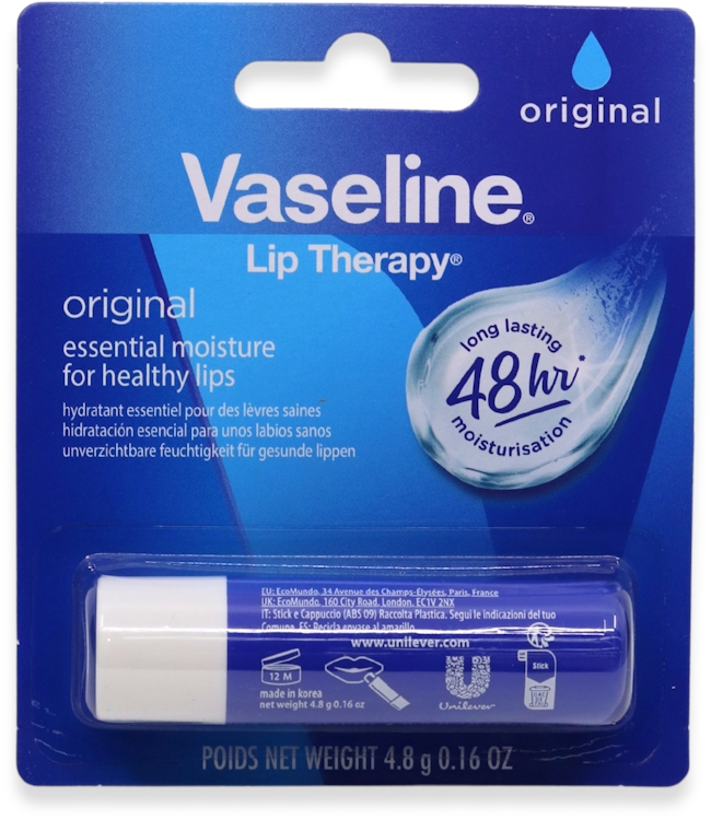 Vaseline Original Lip Therapy Lip Balm Stick 4.8g - White