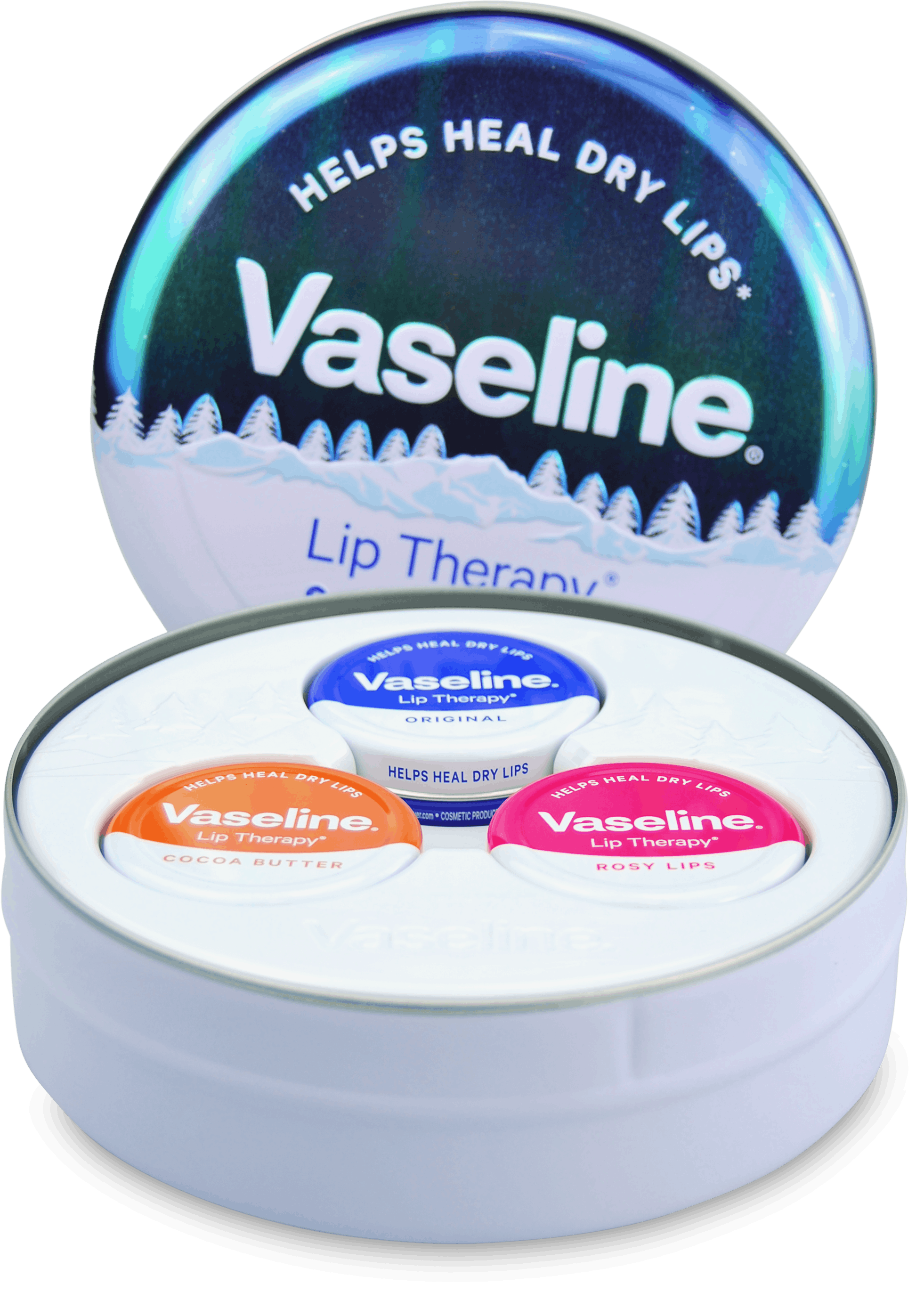 Vaseline Original Selection Lip Tin 3 Piece Gift Set medino