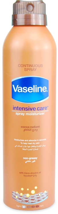 Photos - Cream / Lotion Vaseline Spray Moisturiser Cocoa Radiant 190ml 