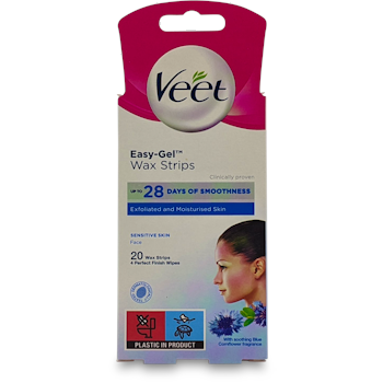 Veet Face Wax Strips for Sensitive Skin 20 Pack | medino