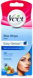 Veet Face Wax Strips for Sensitive Skin Pack of 20