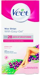 Veet Wax Strips Shea Butter and Acai Berries 20 Wax Strips