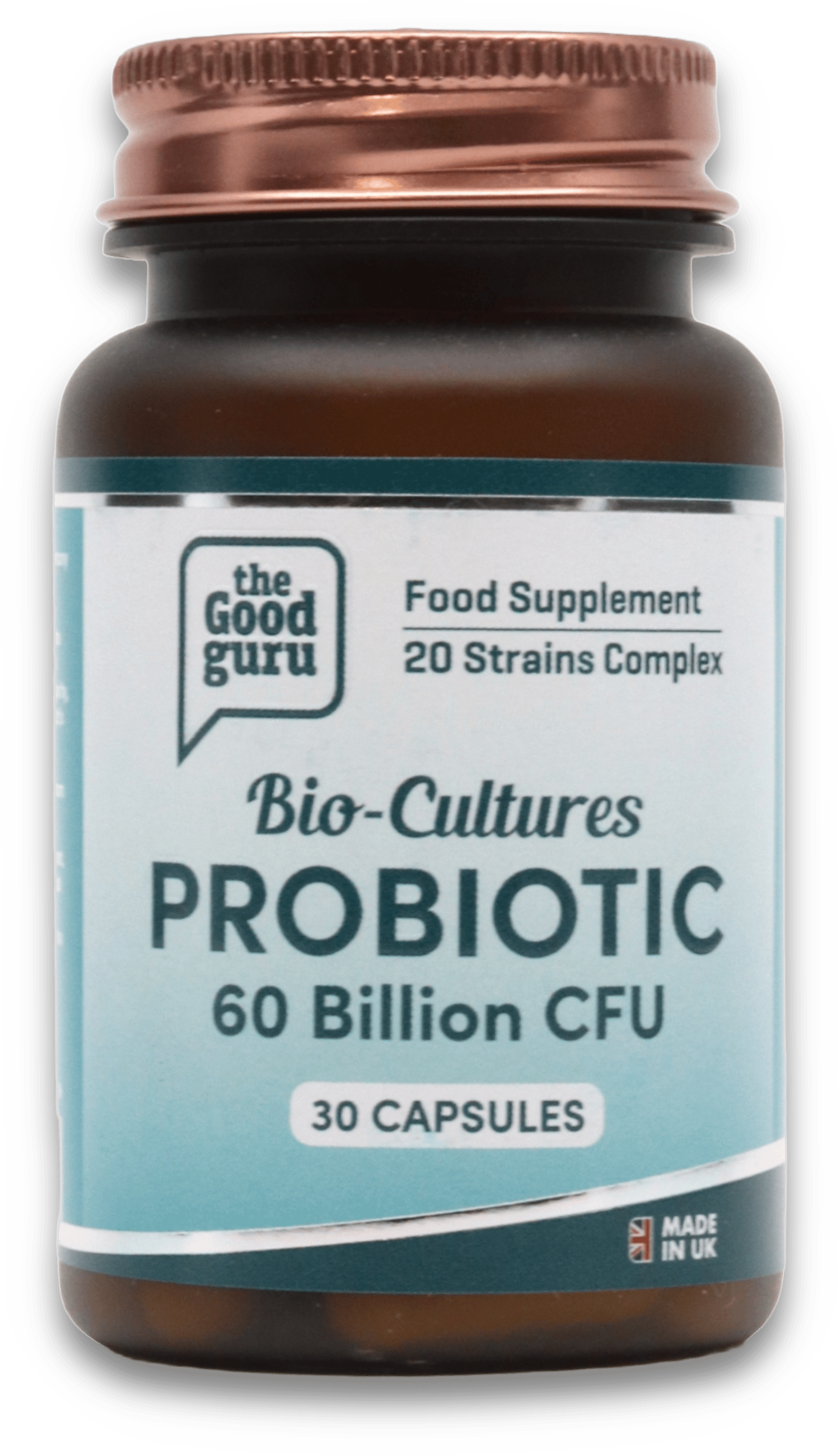 The Good Guru Vegan Bio-Cul Probiotics 60b Cfu 30 Capsules