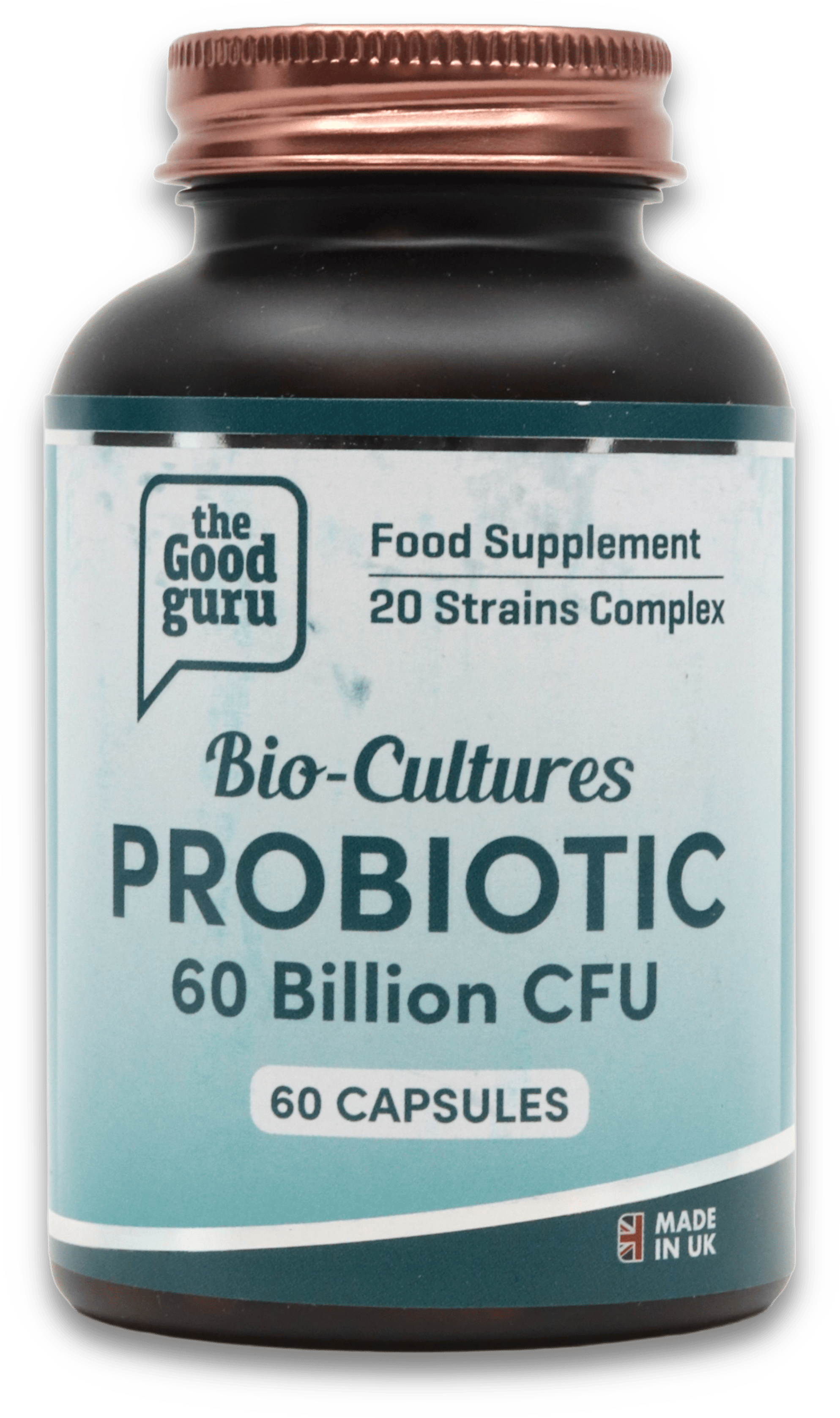 The Good Guru Vegan Bio-Cul Probiotics-60b Cfu 60 Capsules