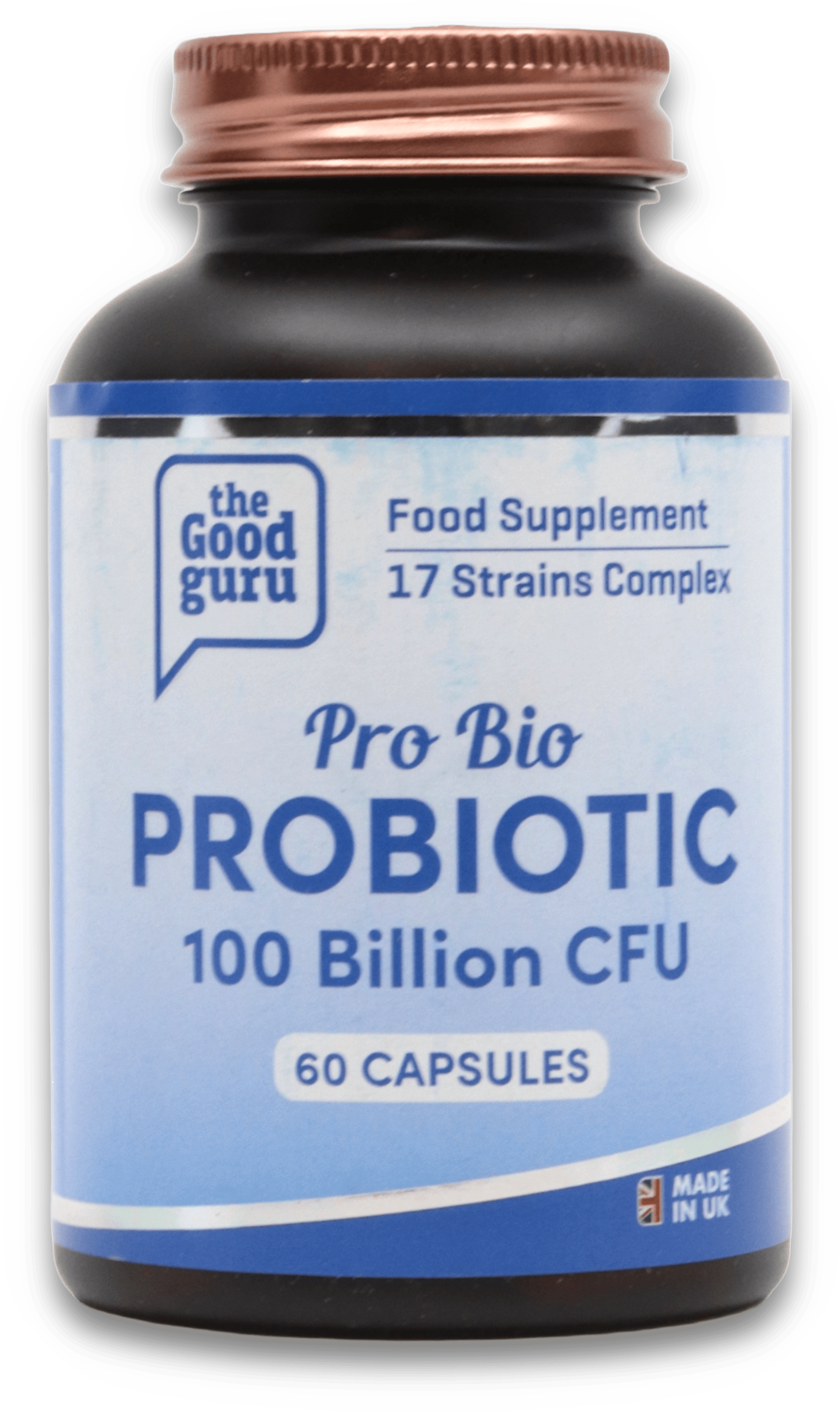 The Good Guru Vegan Pro-Bio Probiotics-100b Cfu 60 Capsules