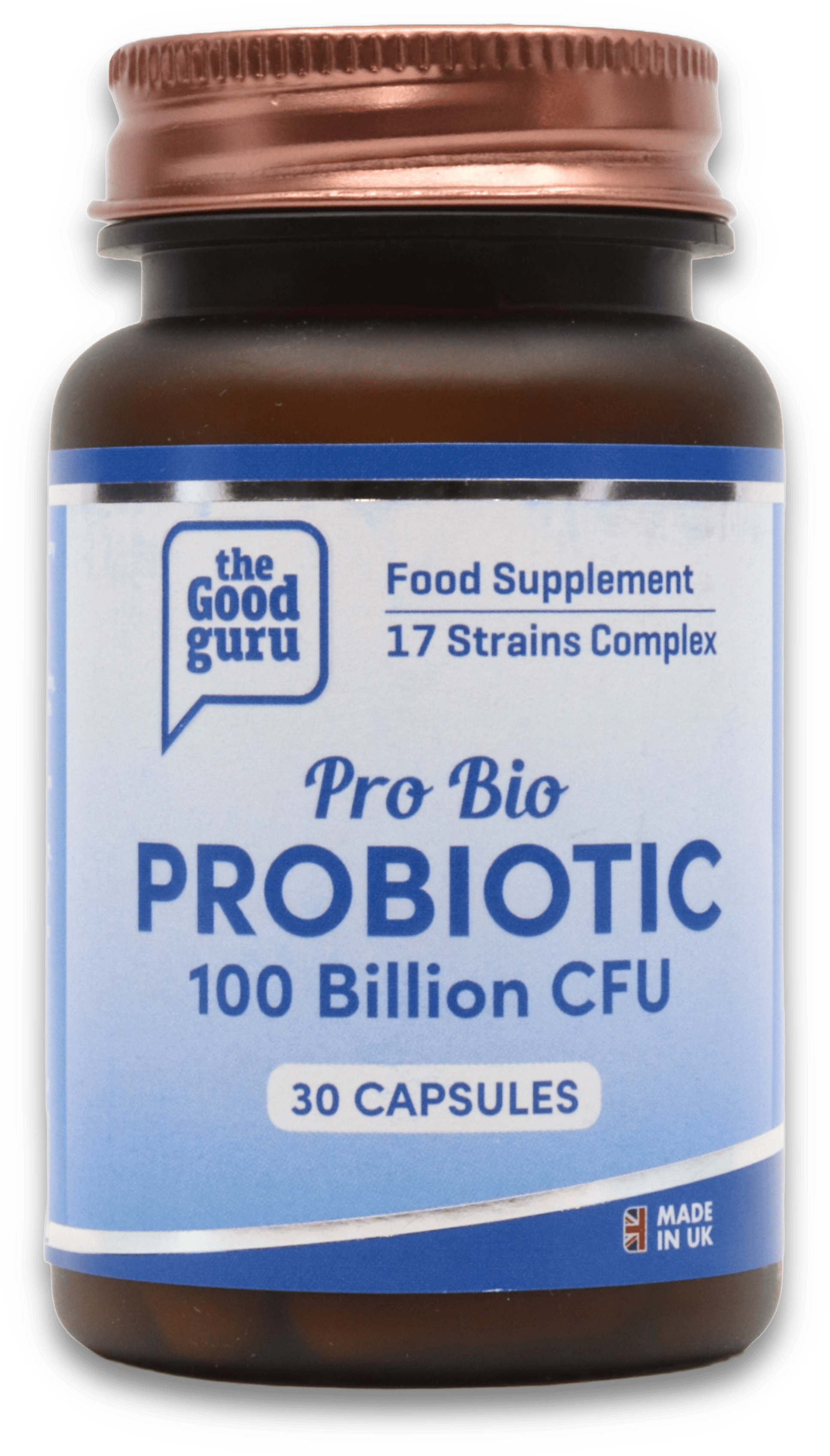 The Good Guru Vegan Pro-Bio Probiotics 100b Cfu 30 Capsules