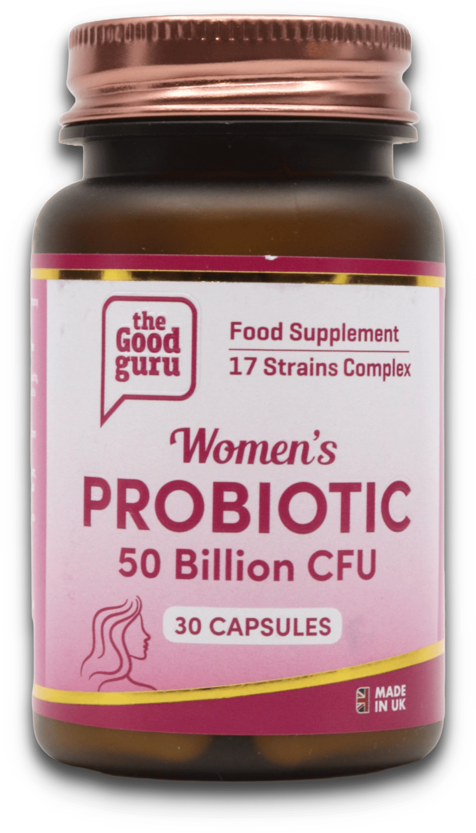 The Good Guru Vegan Women's Probiotics 50b Cfu 30 Capsules