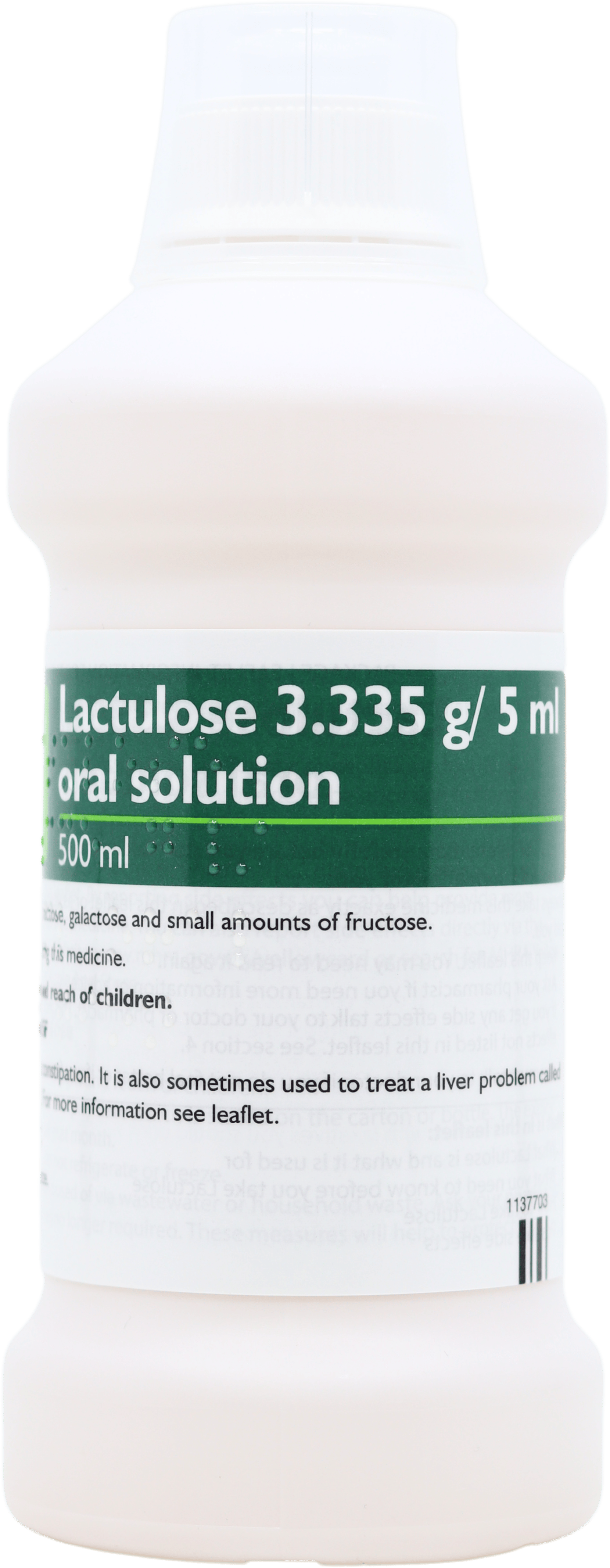 Lactulose 3.335g/5ml Oral Solution 500ml