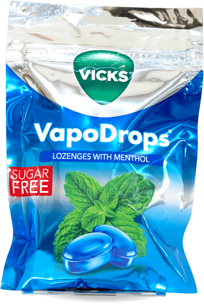 Vicks Vapodrops Menthol Sugar Free Lozenges 72g