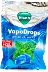 Vicks Vapodrops Menthol Sugar Free Lozenges 72g