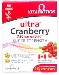Vitabiotics Ultra Cranberry 750mg Extract Super Strength 30 Tablets