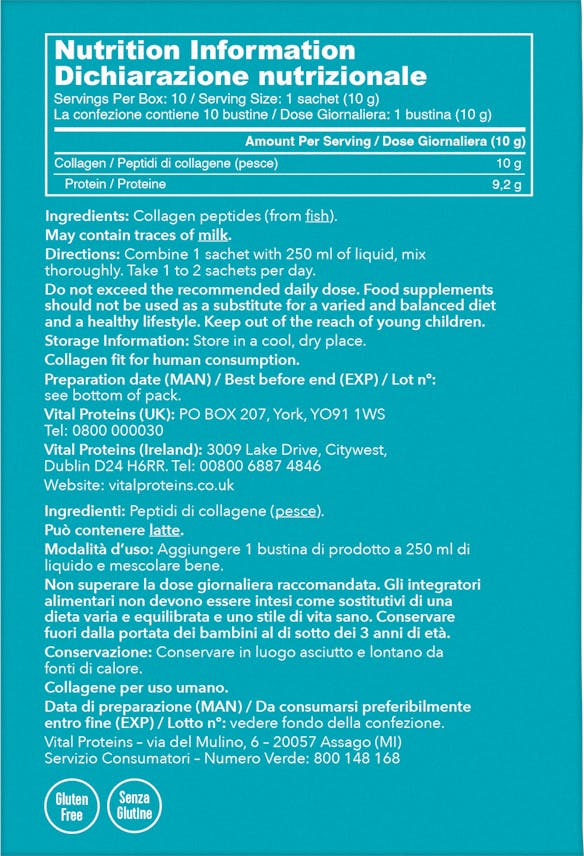 Vital Proteins Marine Collagen Sachet Box (10x10g) - 2