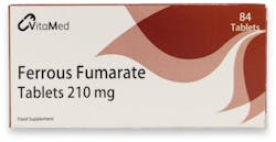 Vitamed Ferrous Fumarate 210mg 84 Tablets