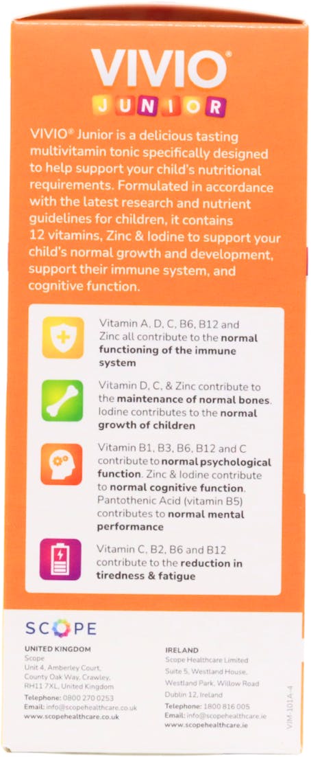 Vivio Junior Multivitamin Tonic 250ml - 2