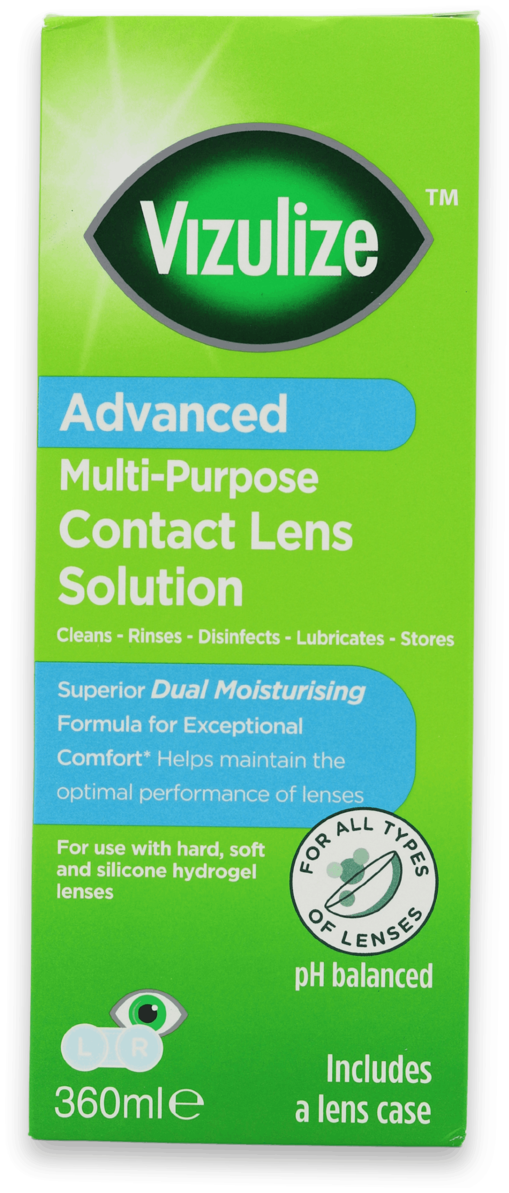 Vizulize Advanced Multi-Purpose Contact Lens Solution 360ml