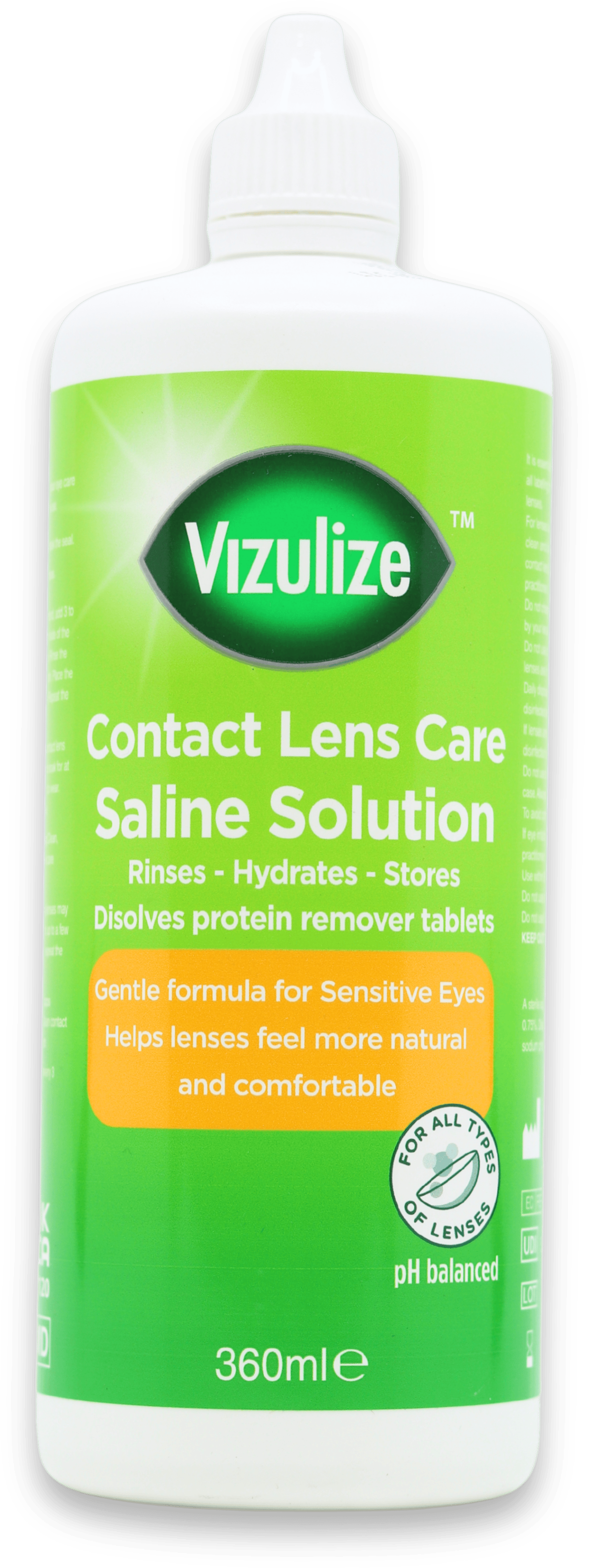 Vizulize Contact Lens Saline Solution 360ml