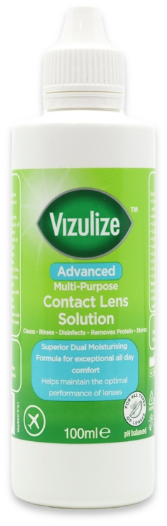 Vizulize Advanced Multi-Purpose Contact Lens Solution 100ml