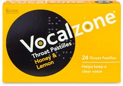 Vocalzone Throat Pastilles Honey and Lemon 24 Pack
