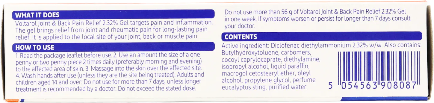 Voltarol Joint & Back Pain Relief 30g - 3