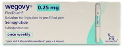 Weight Loss Treatment - Wegovy 0.25 mg PF Pen (PGD) STEP 1