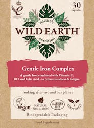 Wild Earth Gentle Iron Complex 30 Capsules