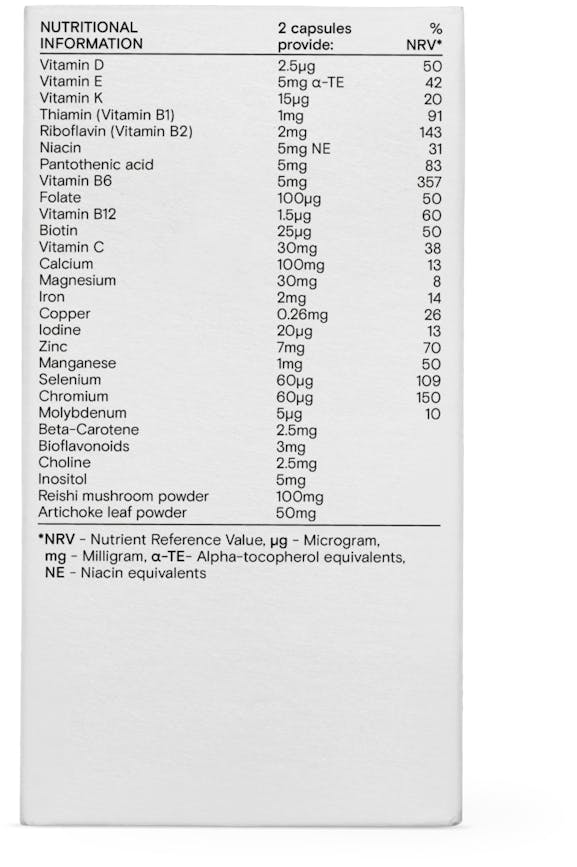 Wild Nutrition Daily Multi Nutrient for Teenboy 60 Capsules - 2