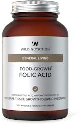 Wild Nutrition Food-Grown Folic Acid 30 Capsules