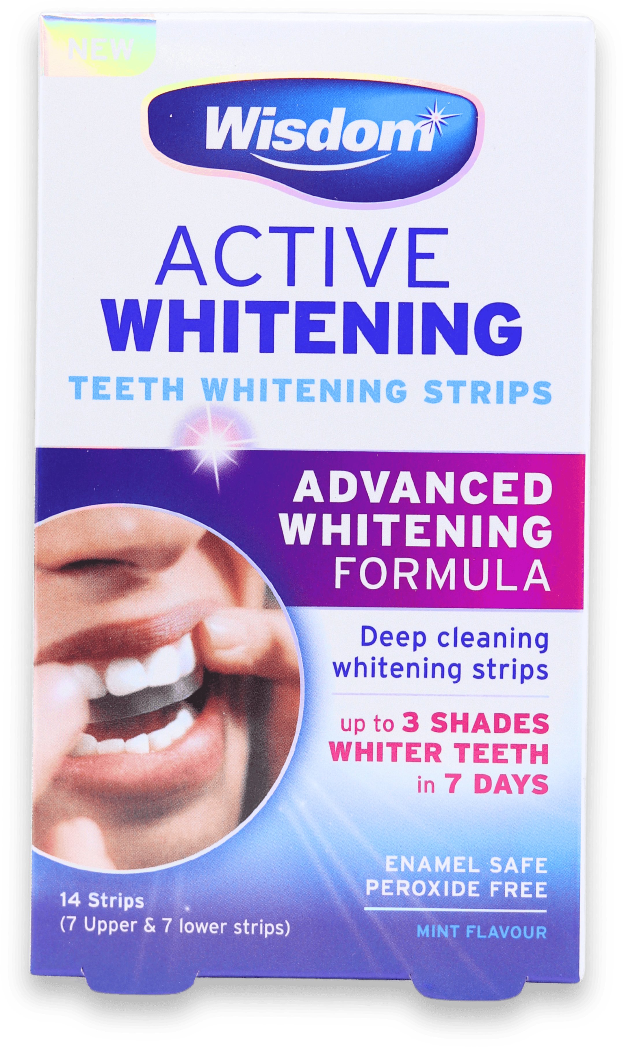 Wisdom Active Whitening Teeth Whitening Strips 14 Pack