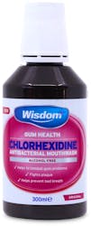 Wisdom Chlorhexidine Alcohol Free Antibacterial mouthwash 300ml Original (300ml)