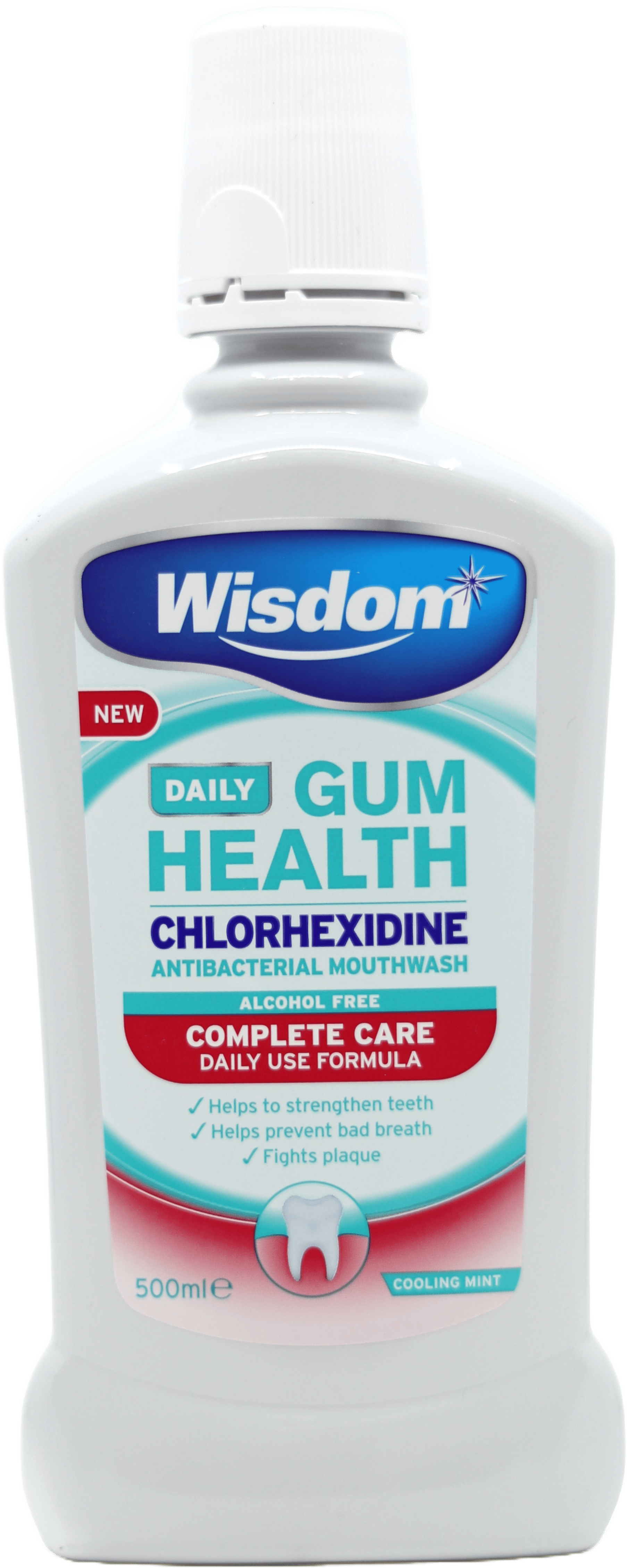 Wisdom Daily Gum Health Chlorhexidine Mouthwash 500ml