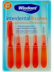 Wisdom Interdental Brushes 0.45mm 5 Pack