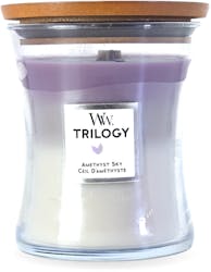Woodwick Hourglass Candle Trilogy Amethyst Sky 275g