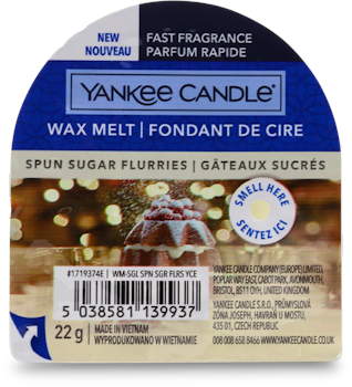 Yankee Candle Wax Melt 22g - Spun Sugar Flurries - Colour Zone Cosmetics
