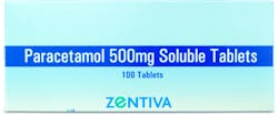 Zentiva Paracetamol Soluble 500mg 100 Tablets