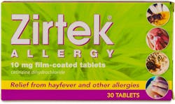 Zirtek Allergy Relief 30 Tablets