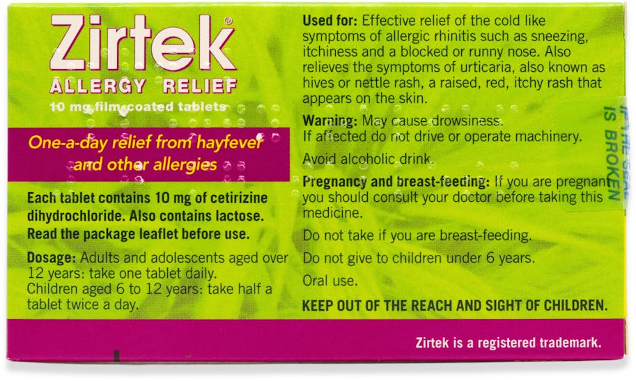 Zirtek Allergy Relief 7 Tablets - 2