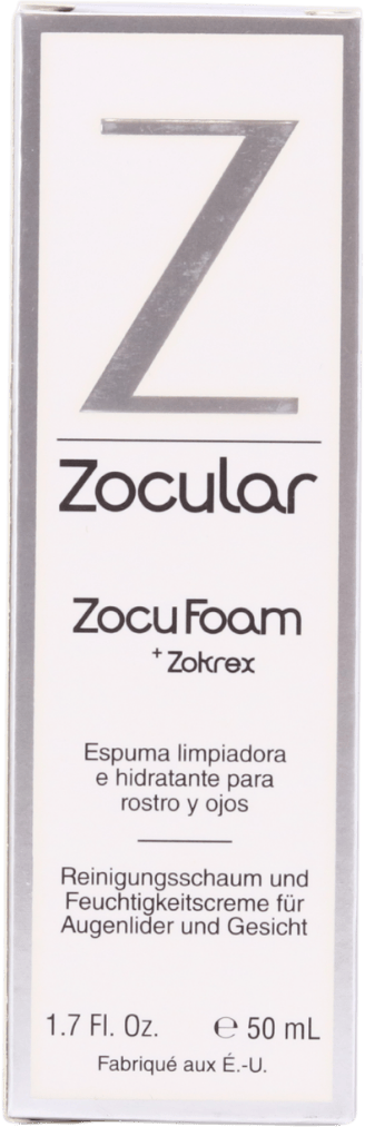 Zocular ZocuFoam Eyelid & Facial Cleasing and Moisturising Foam 50ml