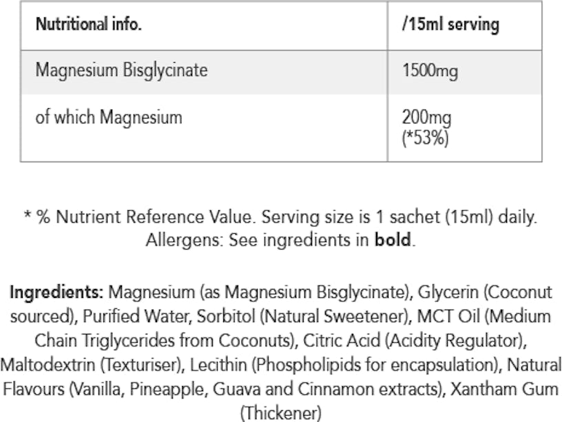Zooki Magnesium Pineapple Guava Liquid Sachets 14 x 15ml - 2